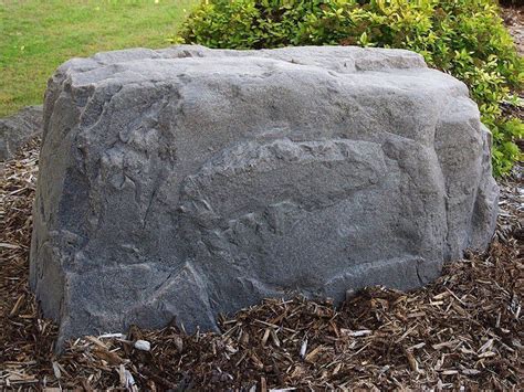 fake rocks to cover electrical boxes|rock covers for landscaping.